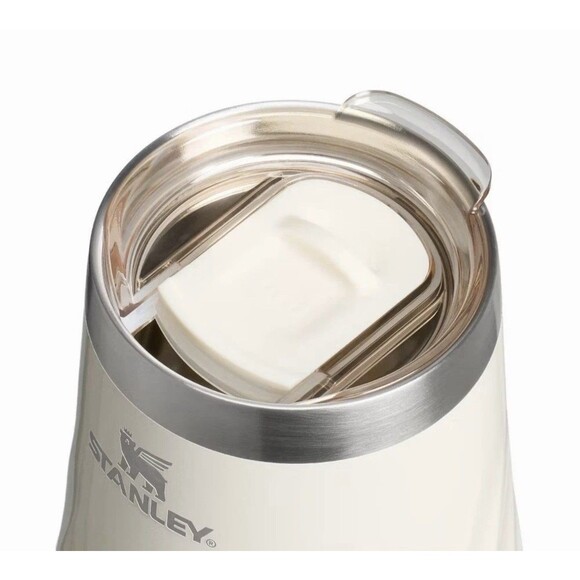Stanley 11 oz Stainless Steel Swirl Wine Tumbler Cream Gloss NEW - Picture 4 of 7